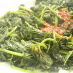 Sauteed Sweet Potato Leaves with Vegetarian Belacan 素峇拉煎炒番薯叶