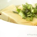Steamed Soft Tofu in Mushroom Sauce 素蚝油蒸水豆腐