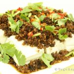 Steamed Silken Tofu Topped With Seasoned Soy Mince 酱脆豆碎伴蒸水豆腐