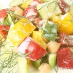 Cucumber Bell Pepper and Fennel Salad 黄瓜茴香叶沙拉