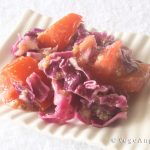 Red Cabbage Tomato and Golden Flax Seed Salad 紫包菜番茄沙拉