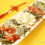 Lily Bulb, Kelp and Bell Pepper Chinese Salad 凉拌百合海带丝