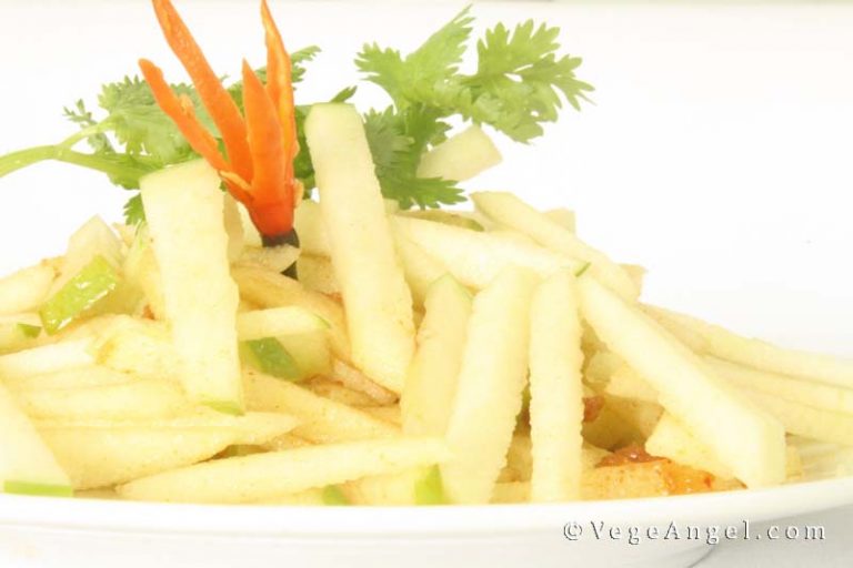 Vegetarian Recipe Green Apple Salad Vege Angel   Green Apple Salad 青苹果沙拉 768x512 