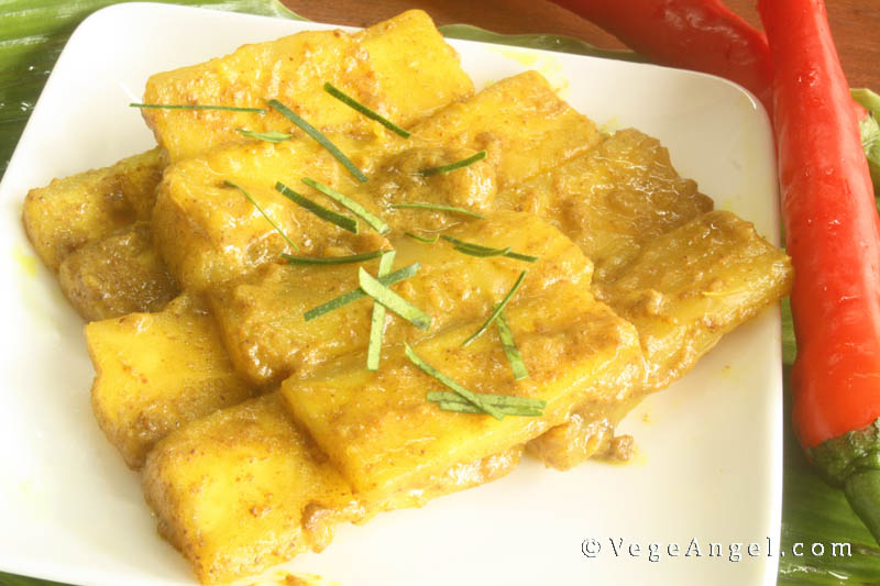 vegetable cassava recipes Vege Angel Curry  Vegan  Recipe: Cassava