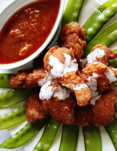 Vege Angel - Plant-Based Hot Chili Tomato Nuggets - For Deep Fry | 素食天使 - 火辣番茄素香块 - 可油炸