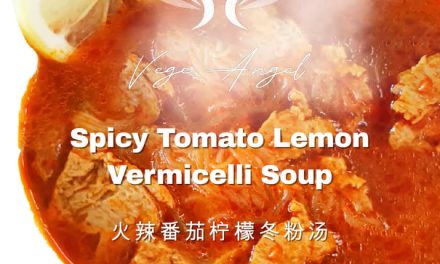 Plant-Based Spicy Tomato Lemon Vermicelli Soup