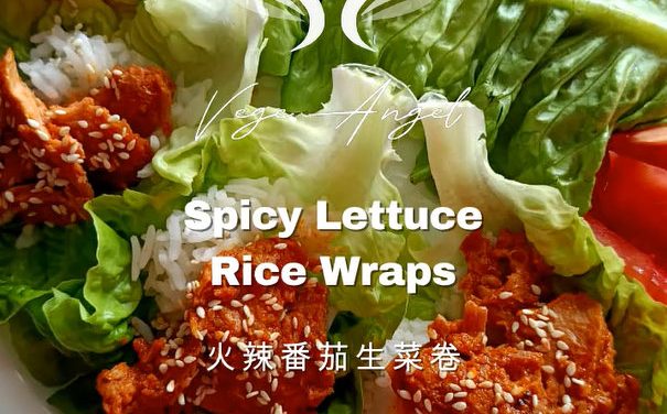 Plant-Based Spicy Lettuce Rice Wraps